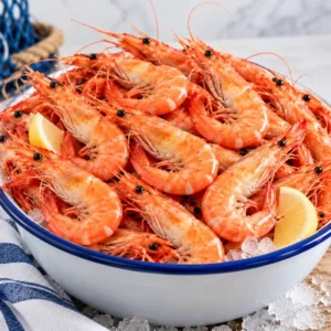 (A) Cooked Mooloolaba King Prawns Large 10/15 (Shell On) - (QLD)